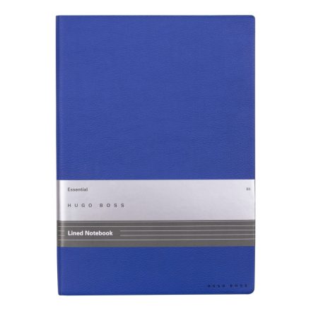 HB4377 Hugo Boss Vonalas Notebook B5, Essential kollekció - kék