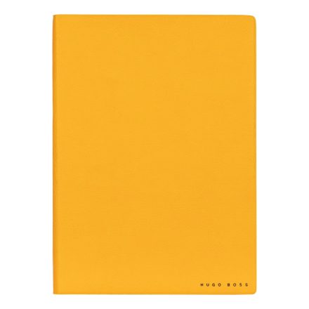 HB4383 Hugo Boss Vonalas Notebook A5, Essential kollekció - sárga