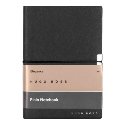 HB4401 Hugo Boss Sima Notebook A6, Elegance kollekció - fekete